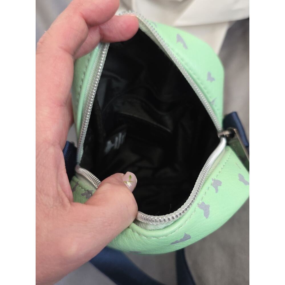 Baby Yoda Star Wars Grogu Crossbody Bag Purse Green With Dark Blue Strap - Picture 5 of 13